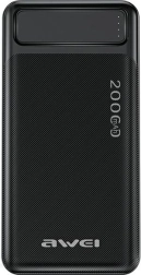 Power banka 20000 mAh P6K s zaslonom i 2× USB‑A