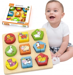 Drvene edukativne puzzle - Životinje