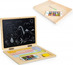 Drveni edukativni laptop s magnetskom pločom ECO TOYS