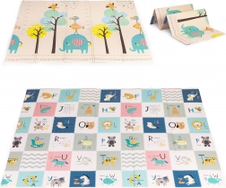 Obostrana pjenasta podloga za igru 200 × 150 cm s abecedom i visinomjerom ECOTOYS