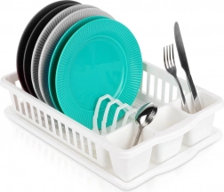 Bijela ocjeđivač za posuđe 39,5 × 26 × 8,5 cm