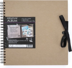 Kreativni album smeđe boje 30,5 x 30,5 cm