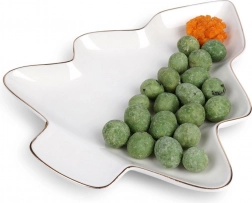 Porculanski tanjur u obliku božićnog drvca 20 × 16,5 cm