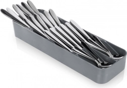 Sivi umetak za pribor za ladicu 39 × 11,5 cm
