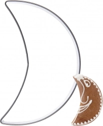 Rezač za kekse od nehrđajućeg čelika – mjesec 6 cm