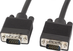 VGA kabel 1,8 m s dvostrukim oklopom i feritima, crni