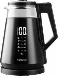 Stakleni električni kuhalo za vodu ThermoSense