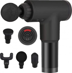 Masažna pištolja za dubinsku masažu mišića, 6 brzina i 4 nastavka