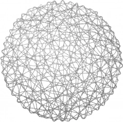 Papirnati okrugli podložak sivi 35 cm