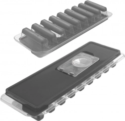 Silikonski kalup za ledene kocke s poklopcem 26,5 × 9,5 cm