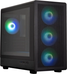 Računalno kućište M5 Black mATX Mini Tower s 4 ARGB ventilatorima