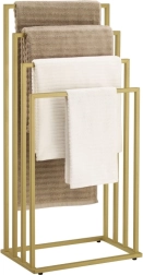 Samostojeći stalak za ručnike s 4 kraka – zlatni