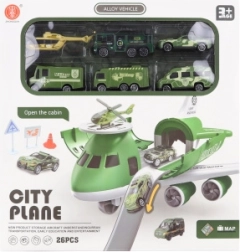 Avion s rasklapanjem garažom i vojnim autićima