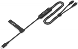 Punjački kabel 2-u-1 USB‑C na 2× USB‑C, 140 W PD 3.1, najlonski, 1,8 m, crni