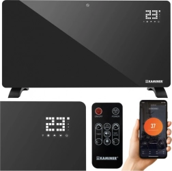 Stakleni električni radijator KAMINER ZELVA s Wi‑Fi i daljinskim upravljačem 2500 W