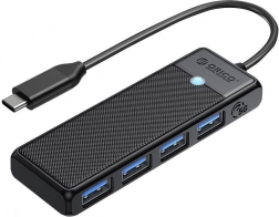 Orico USB hub 4× USB‑A 3.0 (crni)
