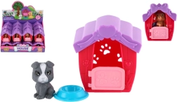 Plastična kućica za štenca s posudicom, 6 × 7 cm