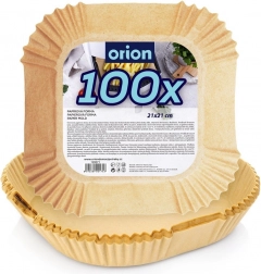 Papirnati kvadratni ulošci za fritezu na vrući zrak 21 × 21 cm, 100 kom