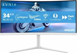 Zakrivljeni gaming monitor 34" VA 180 Hz s Ambiglowom