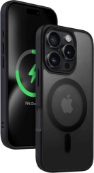 Futrola s MagSafe Hybrid Frost MAG Cover za iPhone 16 Pro – crna