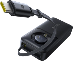 Power banka Baseus Free2Pull 10000mAh 30W s kabelom (crna)