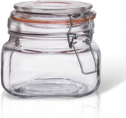 Staklena tegla za konzerviranje s kopčom 500 ml