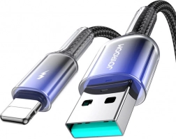 Joyroom punjački kabel USB‑A na Lightning 3A 1,2 m crni