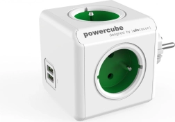 Razvodnik utičnica PowerCube Original USB zeleni
