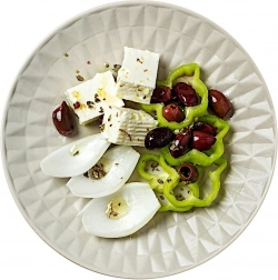 Keramički desertni tanjur SOHO 20 cm sivi