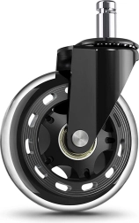 Gumeni kotačić za uredsku stolicu 76 mm – Proziran