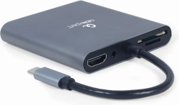 USB‑C hub 6 u 1 s HDMI, VGA, USB 3.0, čitačem kartica, zvukom i Power Delivery