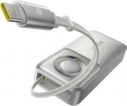 powerbanka Baseus OS Free2Pull 10000 mAh 30 W s ugrađenim kabelom – siva