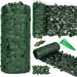 Umjetna bršljanova ograda 500 × 50 cm, tamnozelena zasjenica za balkon i ogradu