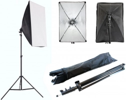 Prijenosni fotografski set sa softboxom 60 × 40 cm i stalkom