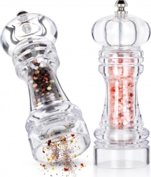 Akrilni mlinci za sol i papar 16 cm, set 2 kom