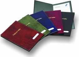 Potpisna knjiga sjajna crna s 14 razdjelnika