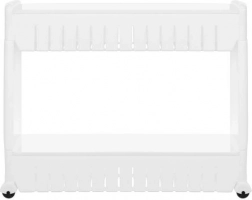 Mobilna kuhinjska ili kupaonska polica na kotačićima bijela