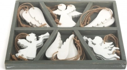 Drvene božićne ukrase anđeo