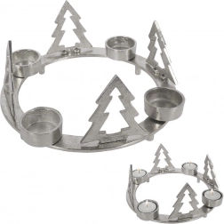 Aluminijski svijećnjak za 4 lučice 25 cm