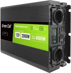 Pretvarač napona 12 V 2000 W čista sinusoidna valna forma s LCD zaslonom