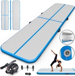 Napuhujući airtrack gimnastička staza 500 × 100 × 10 cm – plava