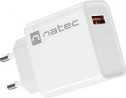 mrežni punjač NATEC Ribera 1× USB‑A 18 W bijela