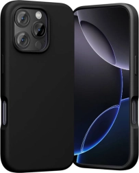 Silikonska futrola Vention za iPhone 16 Pro s MagSafeom (crna)