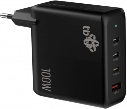 Punjač 3x USB C + USB A Power Delivery crni 100W