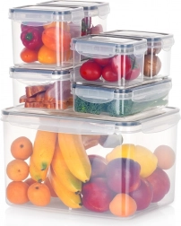 Set hermetičkih posuda za hranu s poklopcem i brtvom, 7 kom