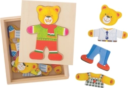 Slagalica za odijevanje medo gospodin od Bigjigs Toys