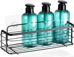 Ljepljiva metalna tuš-polica Vilde, crna