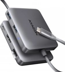 Axagon HMC-5HL USB-C hub 5-u-1 s HDMI 4K/60 Hz, GLAN i PD 100 W