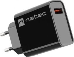 Mrežni punjač NATEC Ribera 1× USB‑A 18 W, crna