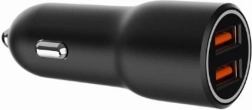 dualni USB-A auto punjač QC3.0 36W crna